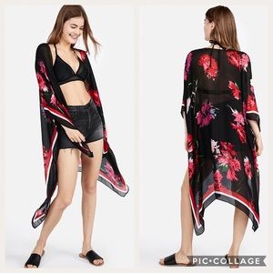 New Floral Cover Up Duster Wrap